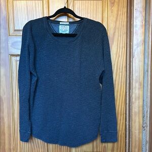 Lucky Brand Dark Gray Long Sleeve Sweater
